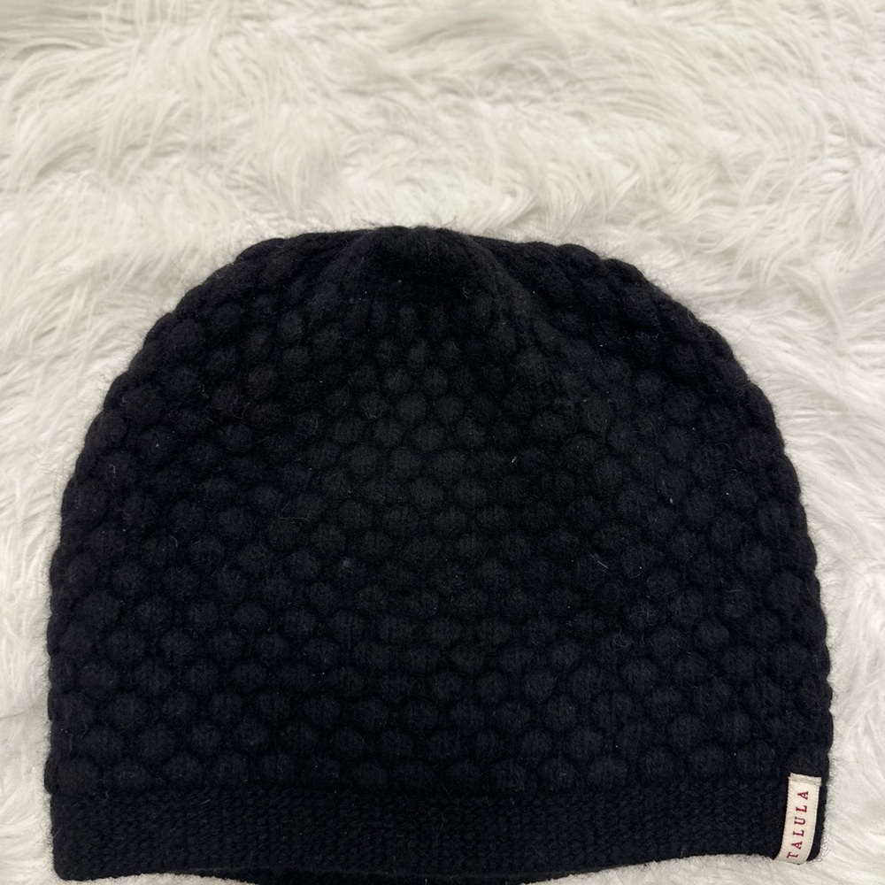 Talula Black Wool Beret